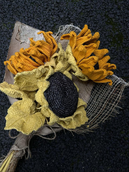 PDF Sunflower bouquet Crochet Pattern