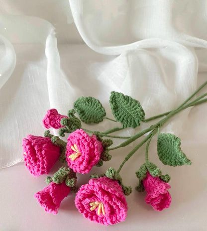 PDF Lisianthus Flower Crochet Pattern
