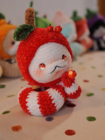 Apple Snake Amigurumi Crochet Pattern ,Apple Snake, 2025 Snake Year Gift,