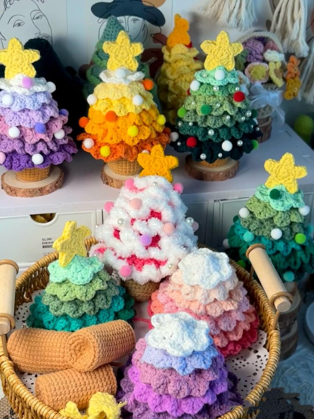 PDF Crochet 6-Layer Christmas tree crochet pattern, handmade for Christmas gifts