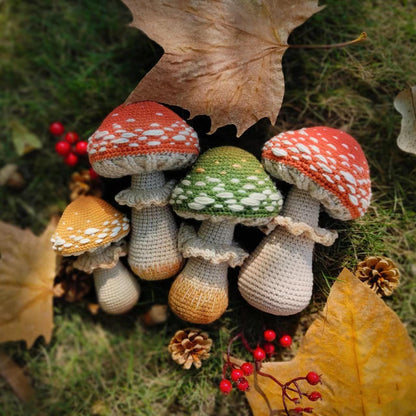 Crochet Pattern, mushrooms Instant  Download PDF