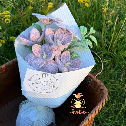 PDF Tulip Flower Tunisian Crochet Pattern