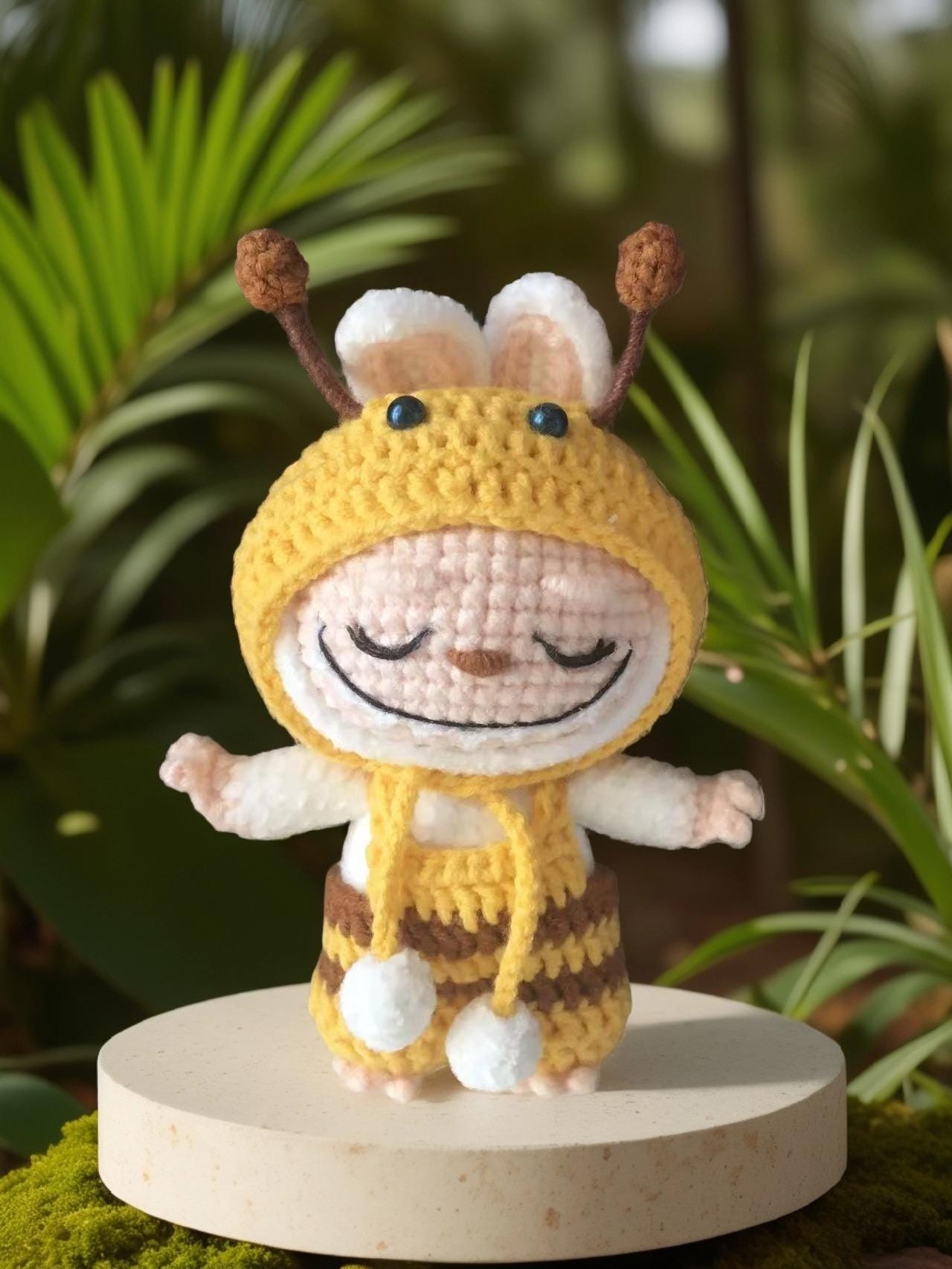 5 in 1 Labubu Doll and Outfits Crochet Pattern PDF · Cute Amigurumi Doll Pattern Bundle · Animal Soft Toy PDF for Labubu Fans and Collectors