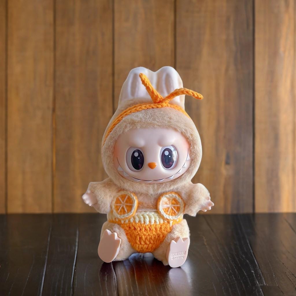 Labubu Fruit Bikini Crochet Pattern - 5 in 1 Summer Fruit Doll Clothes PDF, Cute Plush Swimwear DIY, Amigurumi Outfit, Fits Labubu Gen 1/2/3