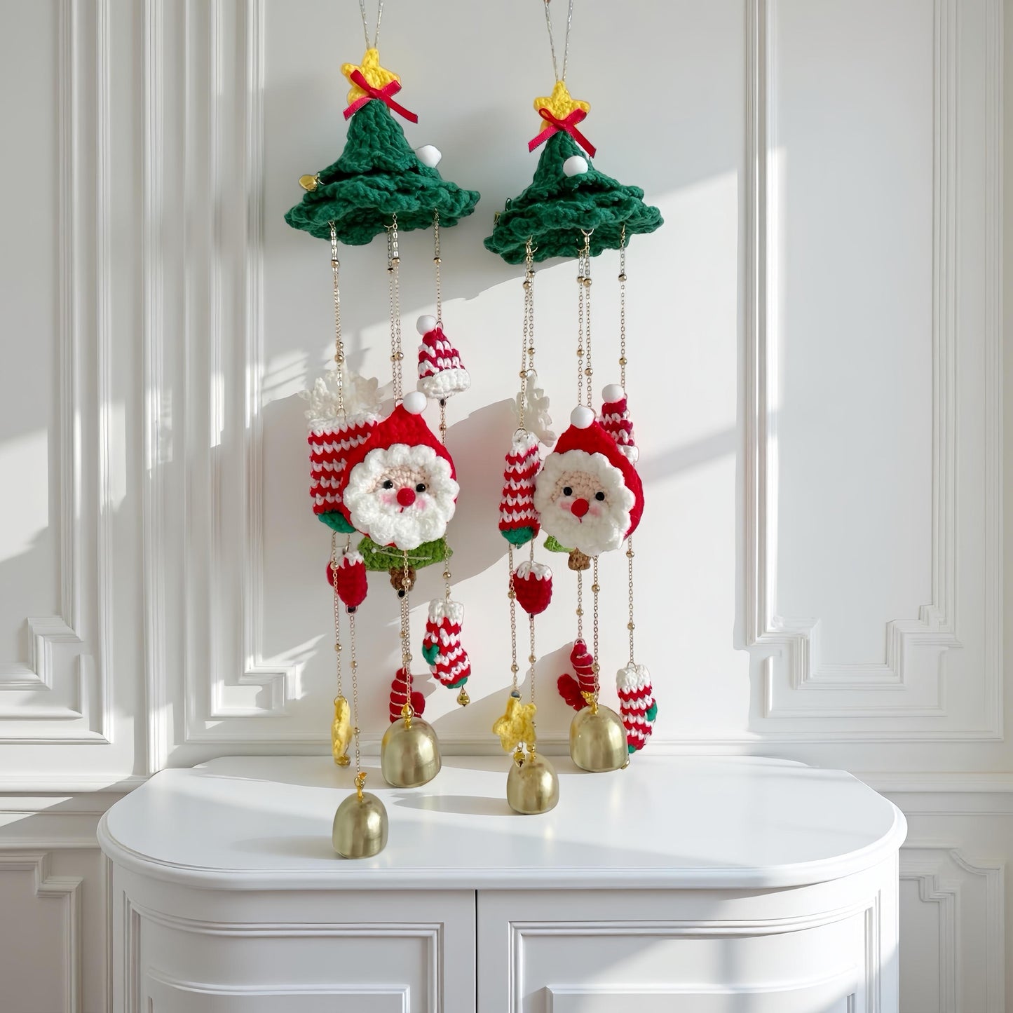 2 in 1 Crochet Pattern Christmas Hanging Ornament, Car Charm or Home Decor PDF, DIY Holiday Decoration, Best Christmas Gift