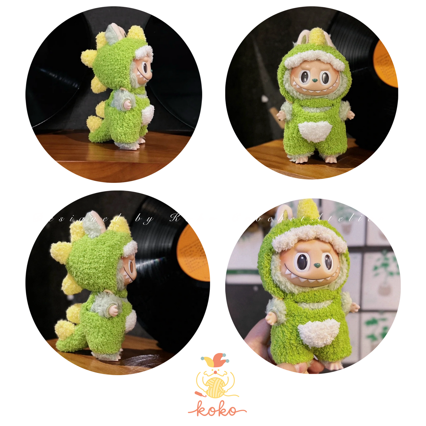 PDF+Video 8 in 1  Labubu Crochet Clothes Pattern