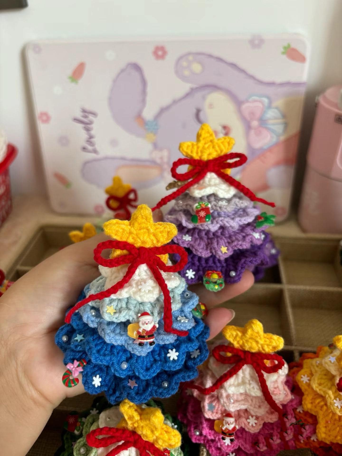 PDF Crochet 5-Layer Christmas tree crochet pattern, handmade for Christmas gifts