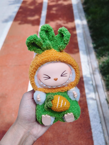 Labubu Carrot Outfit Crochet Pattern – Amigurumi Doll Costume PDF – Cute Animal Dress-Up Clothes for Plush Toy – Fits Labubu Gen 1/2/3