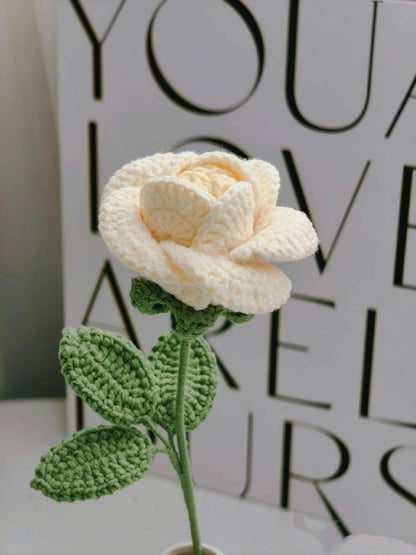 PDF Rose Flower  Crochet Pattern