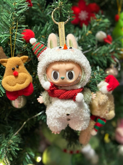 2in1 Labubu Christmas Outfit Crochet Pattern Collection – Snowman,  Christmas Tree Suit – Holiday  Gift , Fits Labubu Gen 1/2/3