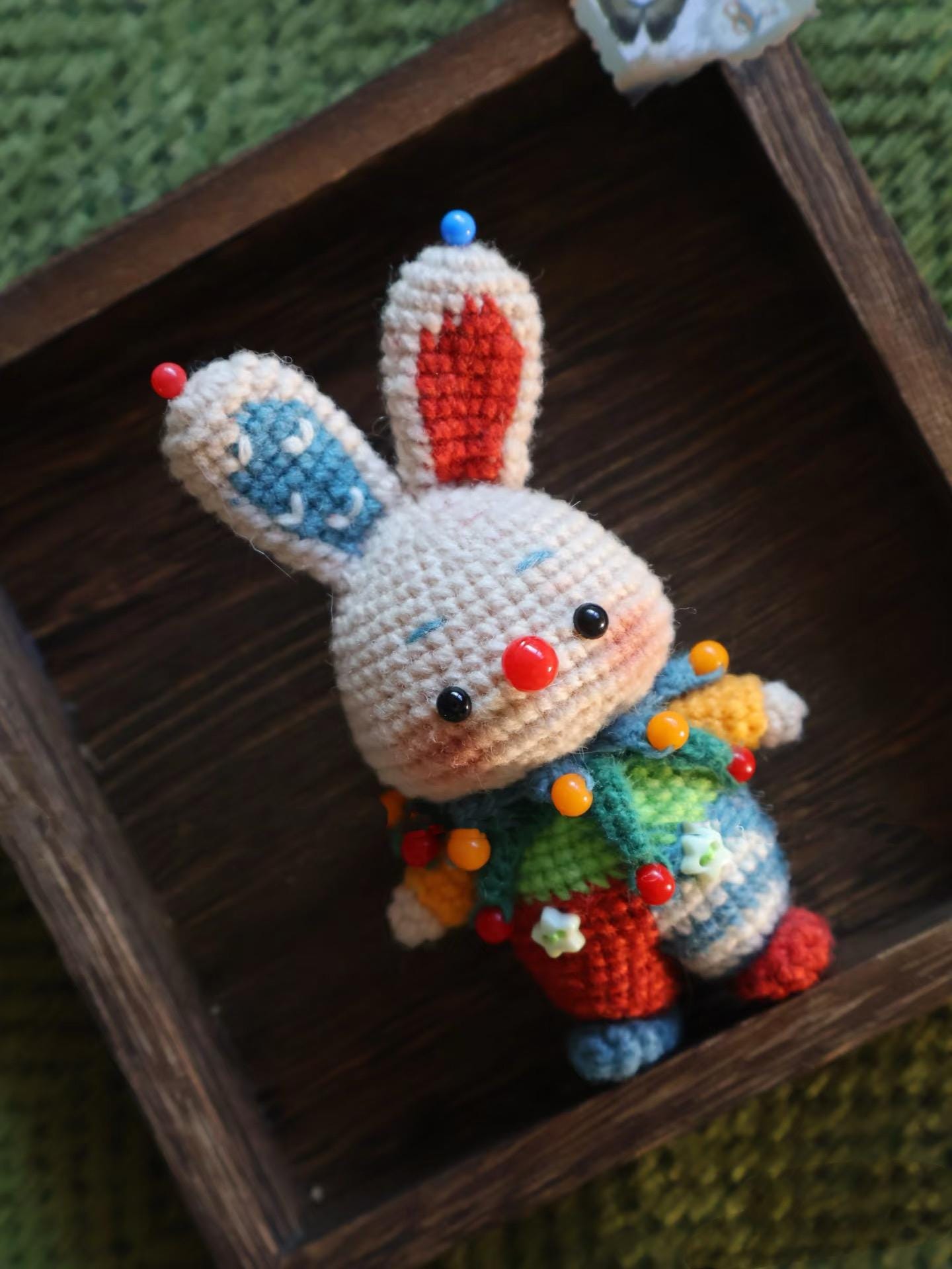 Circus Bunny Amigurumi Crochet Pattern: Patchy & Twinkle Toes, Tutorial soft toy pattern,  Baby shower,