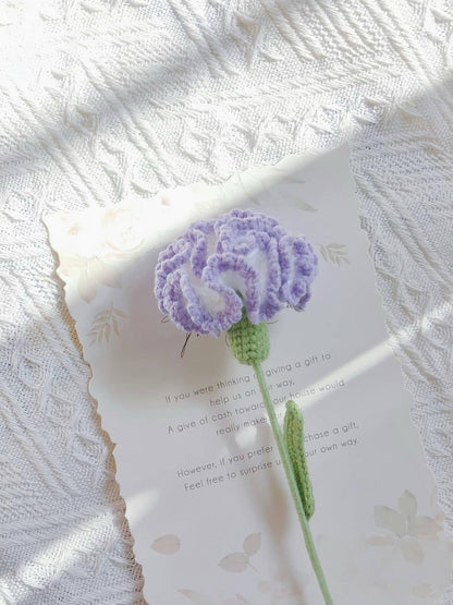 PDF Carnation Flower Crochet Pattern