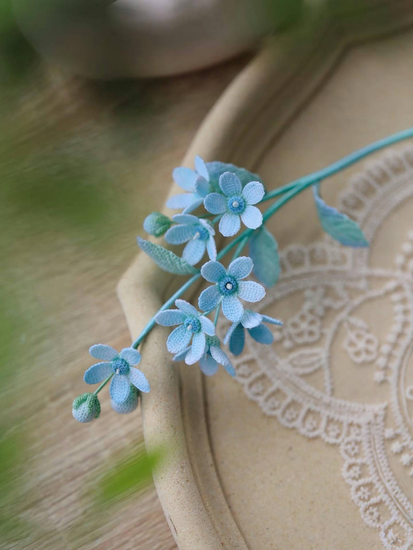 PDF Oxypetalum Micro Flower Crochet Pattern