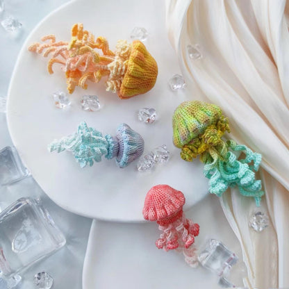 PDF+Video Jellyfish micro crochet Pattern, handmade for Christmas gifts