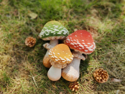 Crochet Pattern, mushrooms Instant  Download PDF