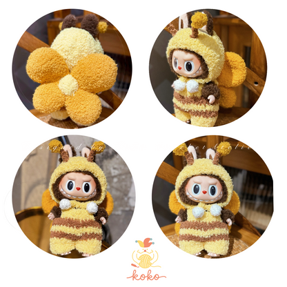 PDF+Video 8 in 1  Labubu Crochet Clothes Pattern