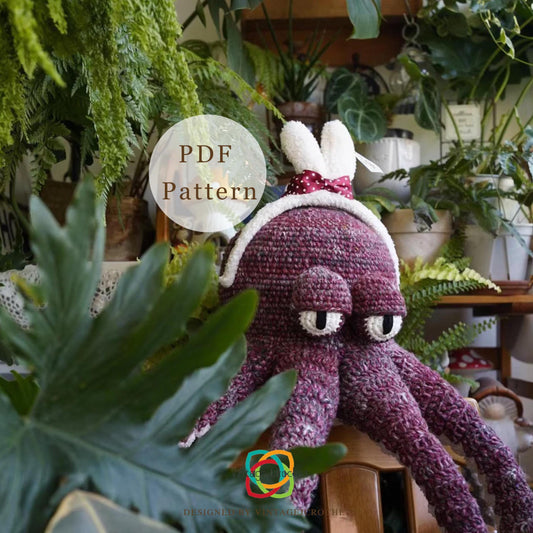 PDF RBF Octopus Amigurumi crochet pattern, handmade for Christmas gifts, special animal crochet,