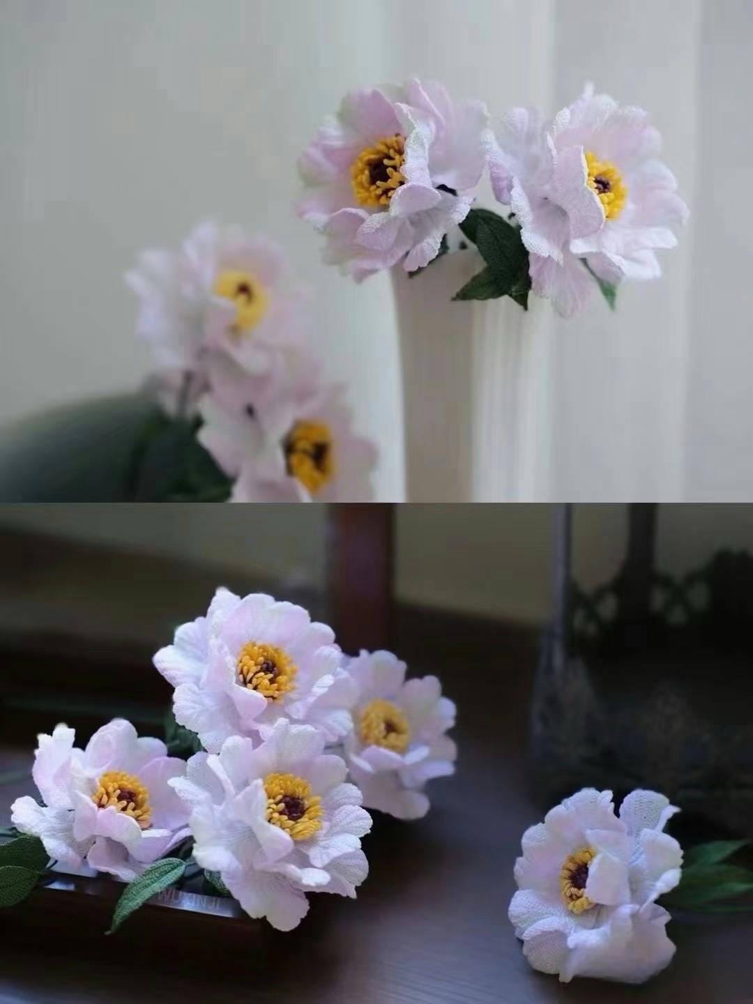 PDF Peony Micro Crochet Pattern