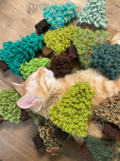 PDF CROCHET PATTERN - Christmas Tree Decoration and Garland (written in English) , handmade for Christmas gifts,