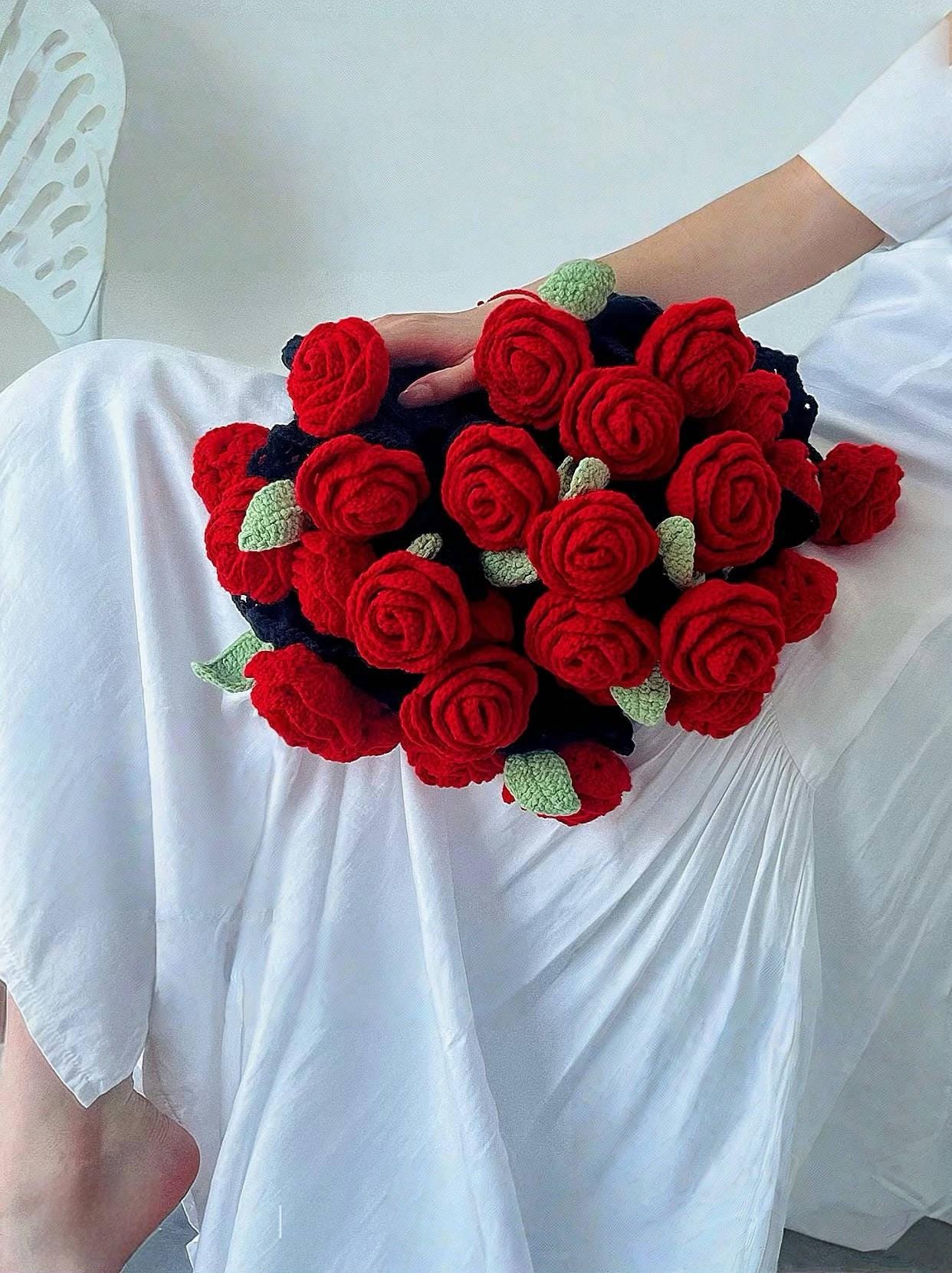 CROCHET PATTERN  -Rose Blanket Crochet Pattern, Flower Crochet, Handmade gift