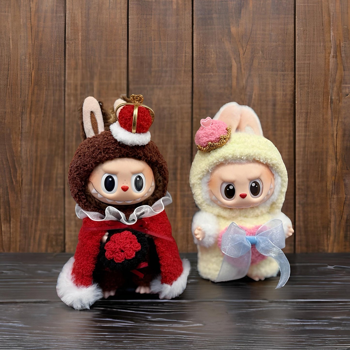 Labubu King & Queen Crochet Pattern Collection - Royal Doll Costume Set PDF, Plush Outfit DIY, Handmade Doll Wear, Fits Labubu Gen 1/2/3