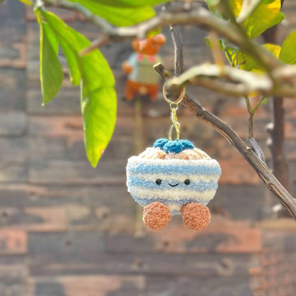 PDF Blueberry Oatmeal Bowl Amigurumi Crochet Pattern, handmade for  gifts, Crochet pendant
