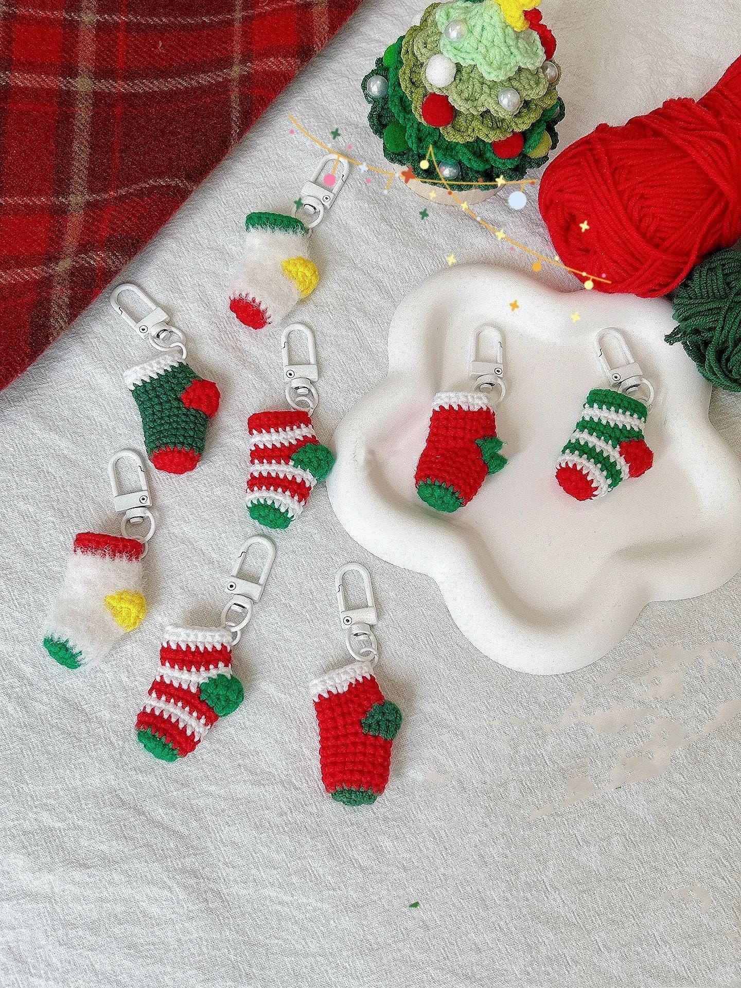 10 in 1 crochet pattern, Christmas tree + Stockings + Santa Claus + Christmas Bells + Christmas Leaves, and more,