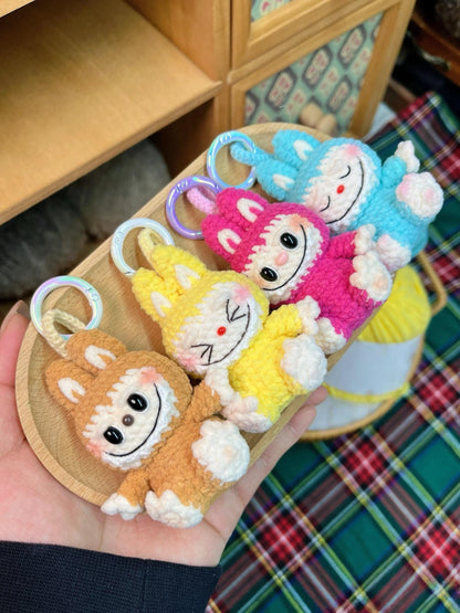 Cute Bunny Crochet Pattern – Sitting Labubu Inspired Amigurumi Plushie, Weird Creepy Sweet Rabbit Toy, Lafufu Style DIY PDF