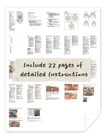 PDF Micro Rose Flower Crochet Pattern