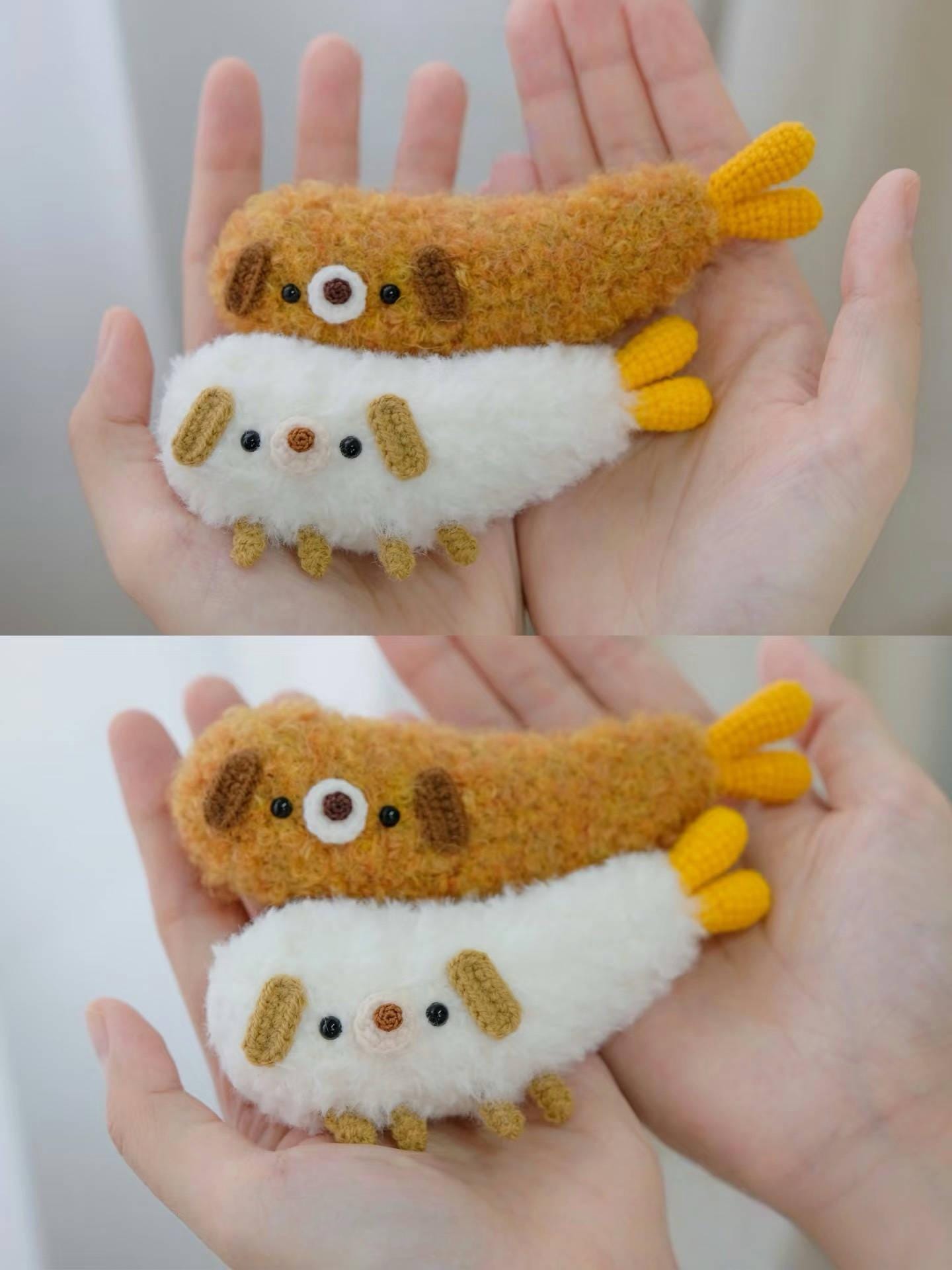 PDF Tempura puppy Crochet Pattern, no sew crochet pattern / amigurumi, Easy Cute dog Pattern