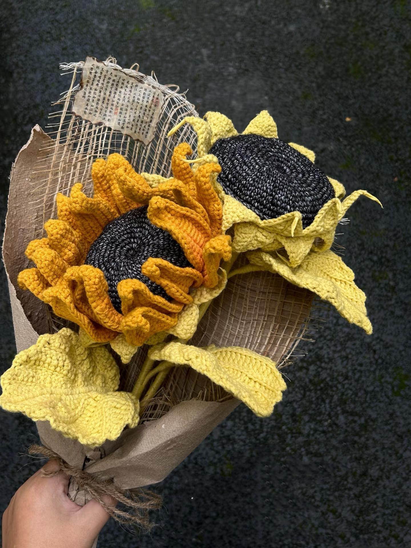 PDF Sunflower bouquet Crochet Pattern