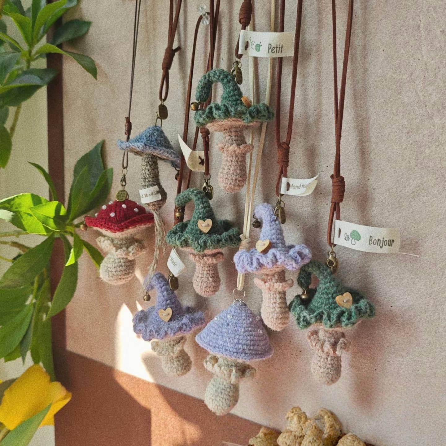 PDF Witch Hat Mushroom Crochet, Magic  mushrooms, Mushroom Crochet Pendant