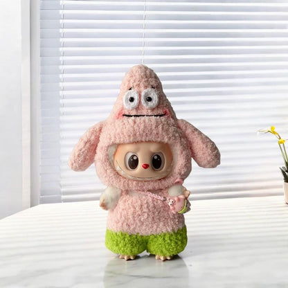2 in 1 Labubu Sea Character Crochet Outfit Patterns – Amigurumi Doll Costume PDF – Cute Animal Dress-Up Clothes, Fits Labubu Gen 1/2/3