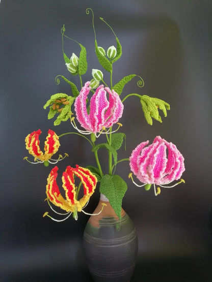 PDF Gloriosa lily Crochet Pattern