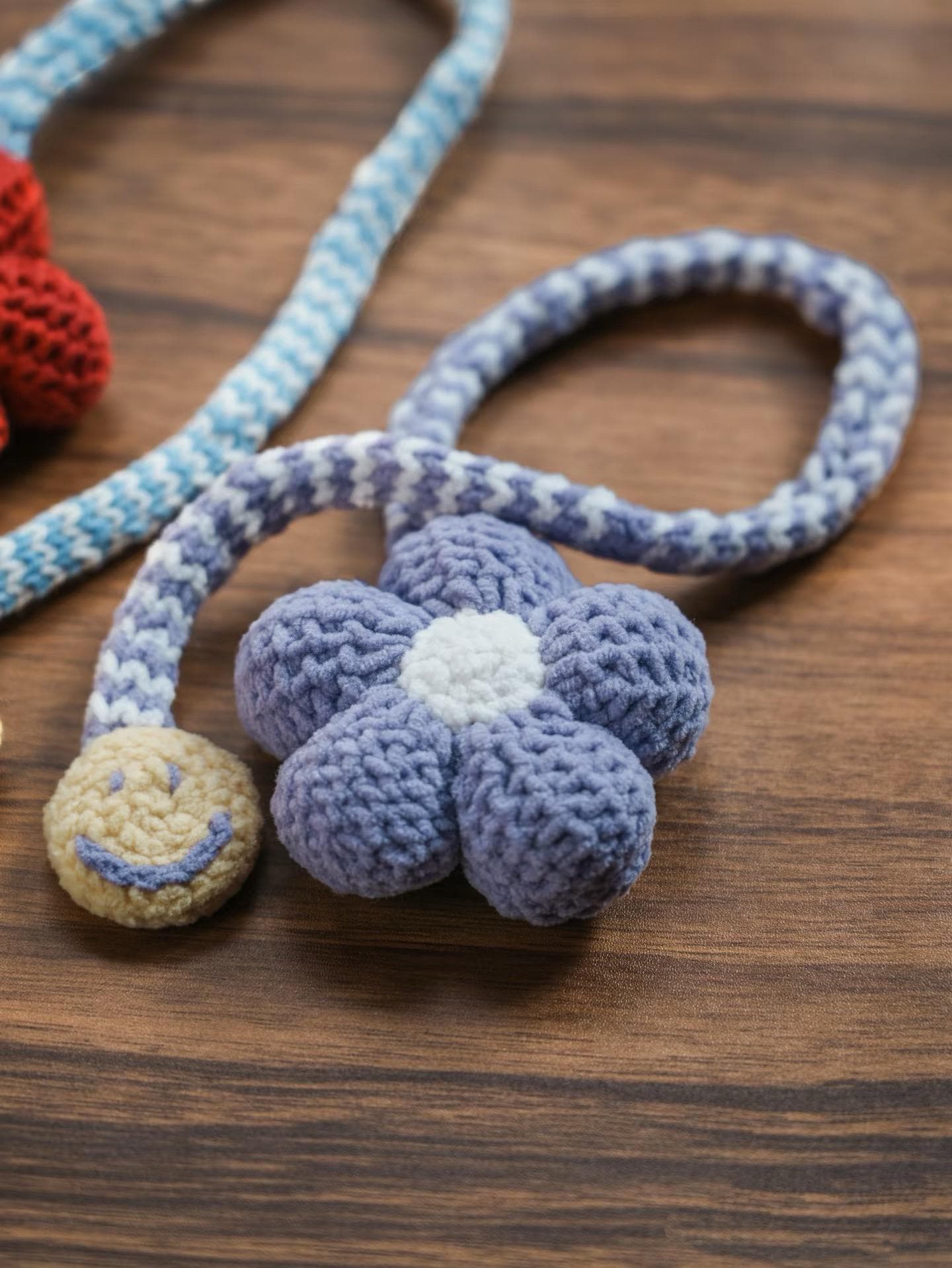 Flower keychain Crochet Pattern , flower decorative keycharm,