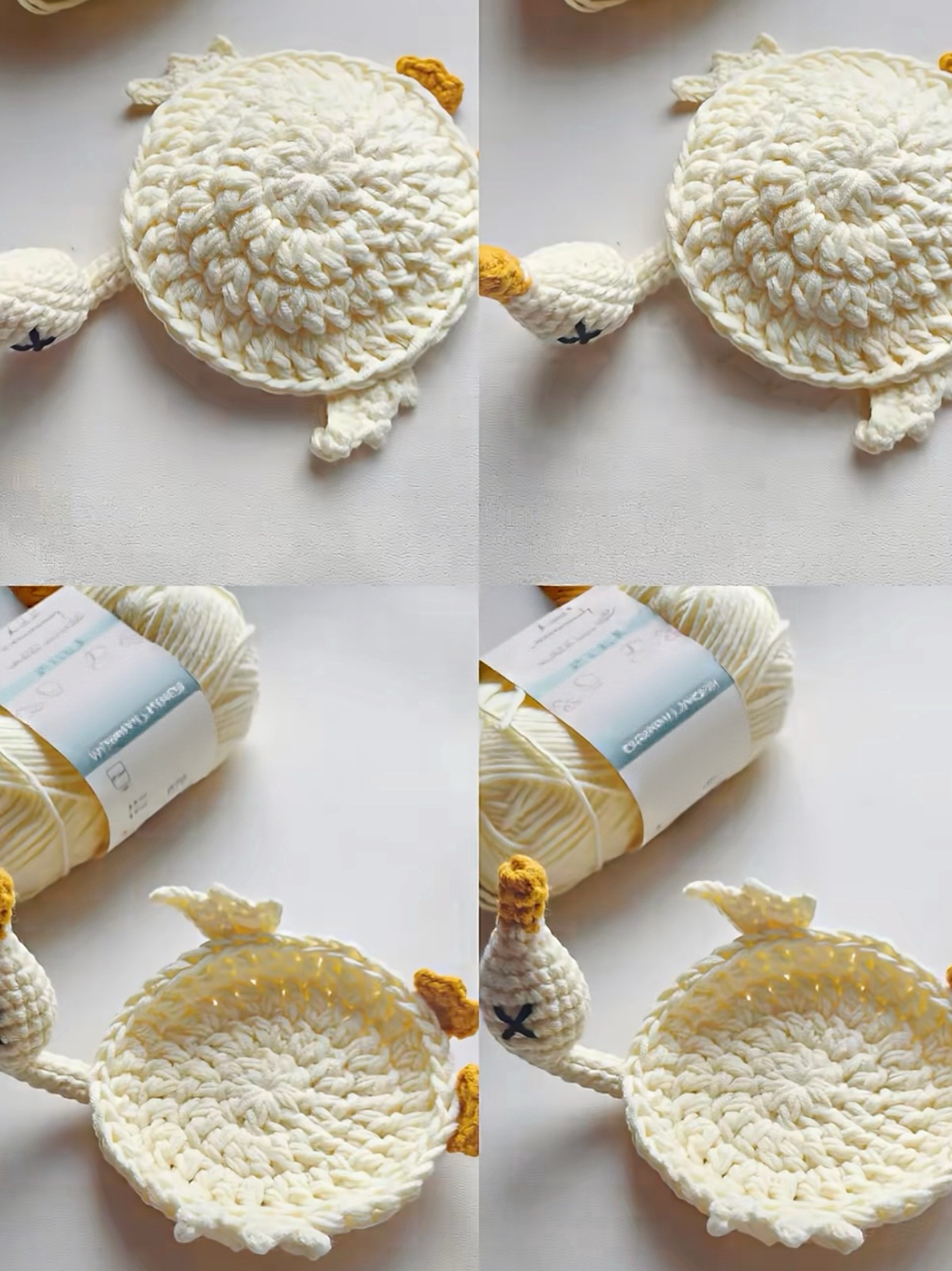 PDF+ Video 14-in-1 Animal Crochet Coaster Pattern Set, Amigurumi Mug Rug, Funny Animal Mug Rugs