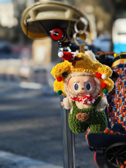 Labubu Christmas Star Crochet Outfit Pattern – Amigurumi Doll Costume PDF –Holiday Doll Outfit PDF, Plush Costume DIY for Labubu Fans