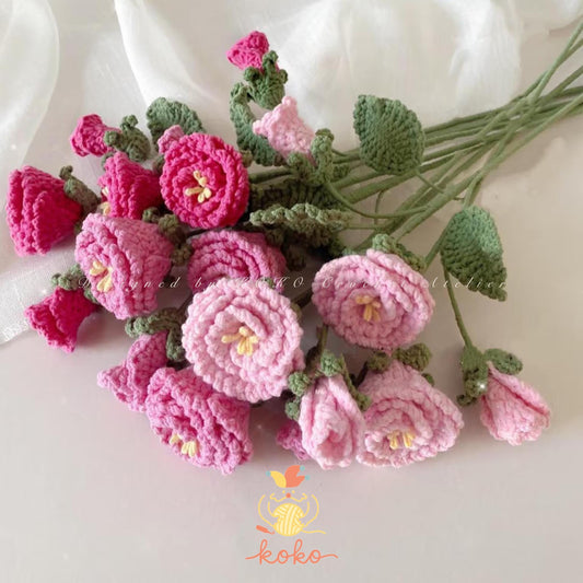 PDF Lisianthus Flower Crochet Pattern