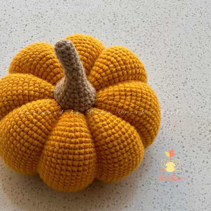 Crochet Pumpkin Pattern- Fall Decor Autumn, Rustic Farmhouse
