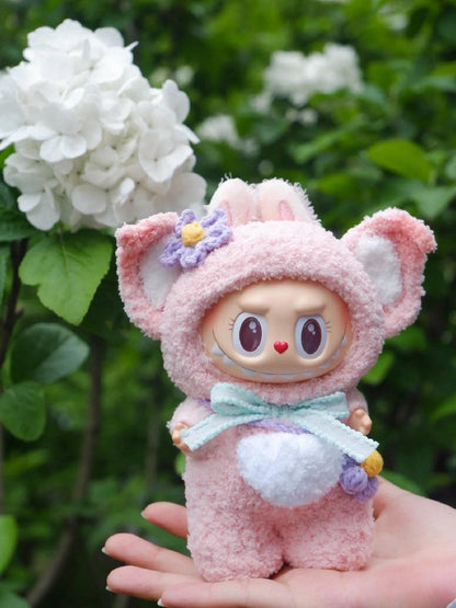 Labubu Fox Outfit Crochet Pattern, Cute Doll Clothes PDF, DIY Animal Costume Tutorial, Handmade Gift for Her, Fits Labubu Gen 1/2/3