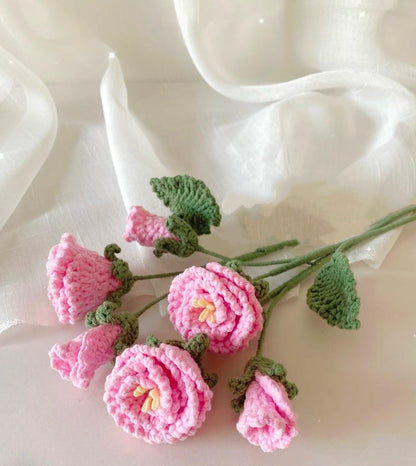 PDF Lisianthus Flower Crochet Pattern