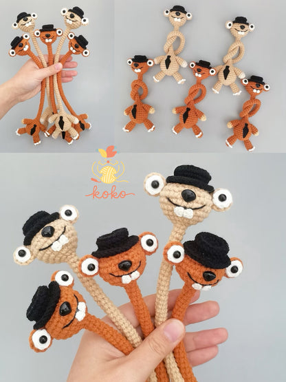 10 in 1 Long Neck Animal Charm Crochet Pattern | Amigurumi Keychain(PDF + VIDEO TUTORIAL)