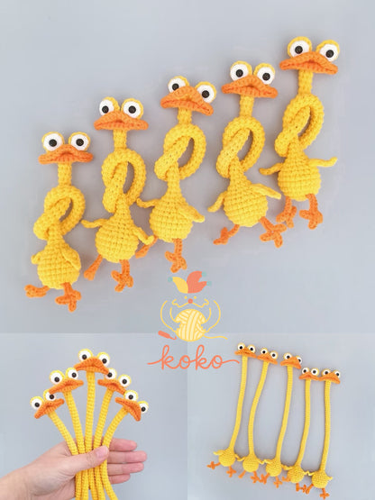 10 in 1 Long Neck Animal Charm Crochet Pattern | Amigurumi Keychain(PDF + VIDEO TUTORIAL)