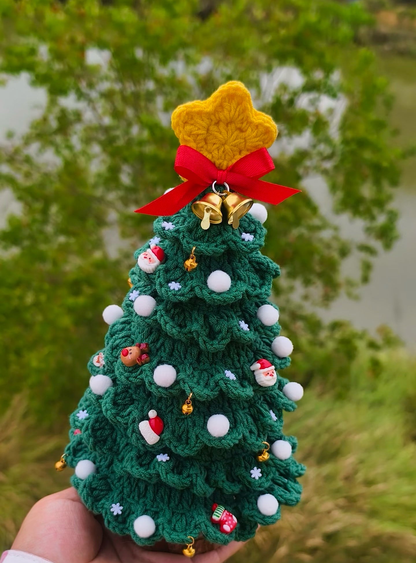 PDF+Video 7 Layer Christmas Tree Crochet Pattern | Holiday Decor Amigurumi | Xmas Ornament PDF | Amigurumi Christmas Tree gift