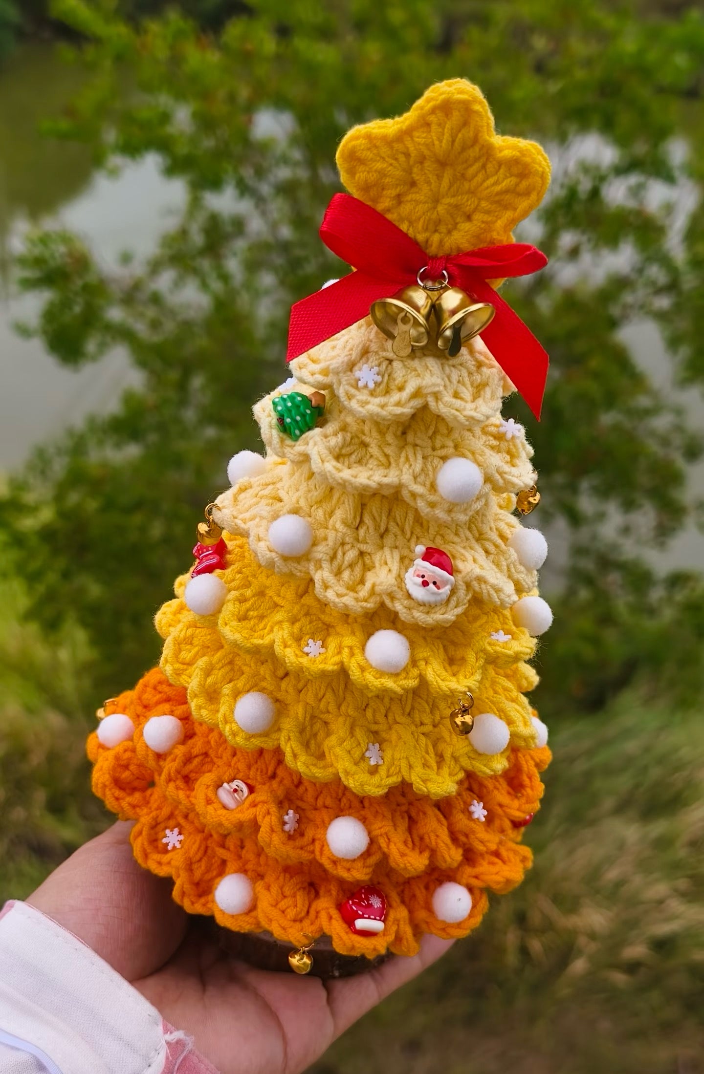 PDF+Video 7 Layer Christmas Tree Crochet Pattern | Holiday Decor Amigurumi | Xmas Ornament PDF | Amigurumi Christmas Tree gift
