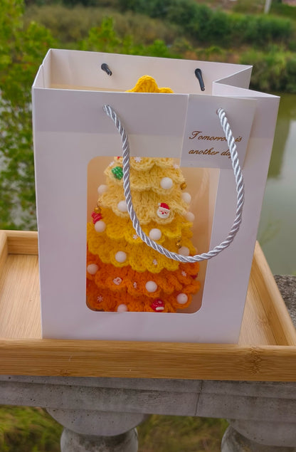 PDF+Video 7 Layer Christmas Tree Crochet Pattern | Holiday Decor Amigurumi | Xmas Ornament PDF | Amigurumi Christmas Tree gift