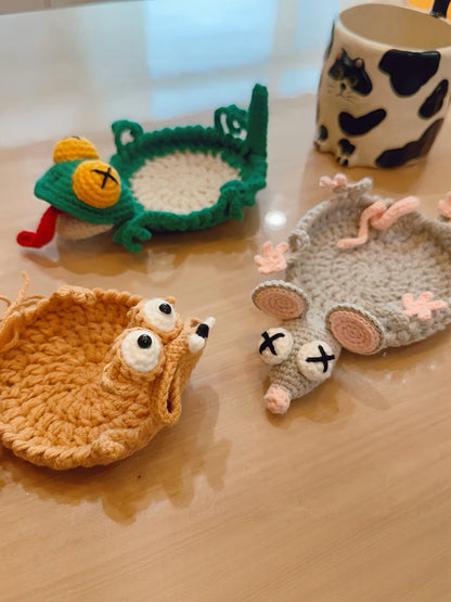 20-in-1 Animal Crochet Coaster Patterns, Mug Hugger Bundle, animals cup holder (PDF + VIDEO TUTORIAL)
