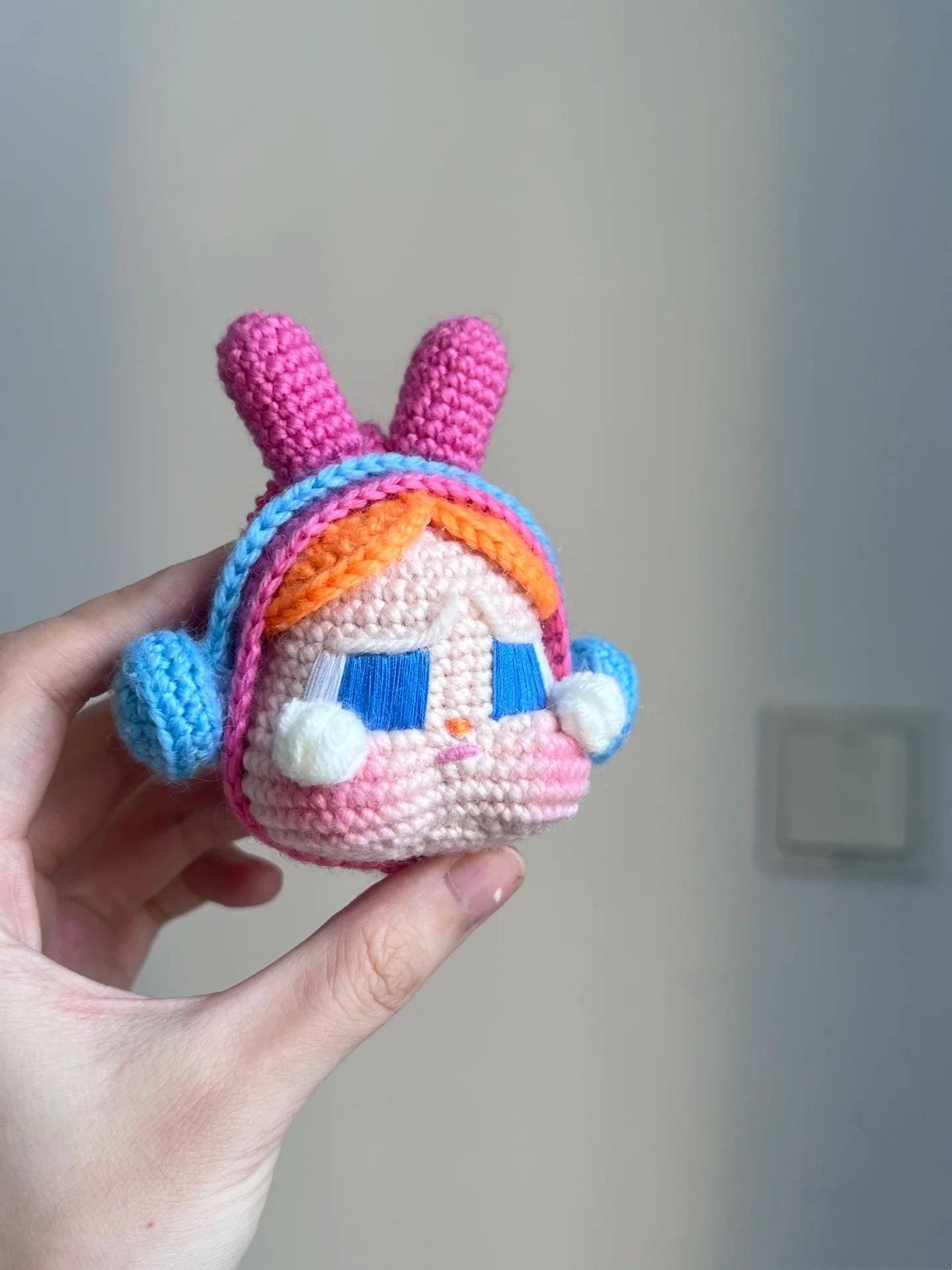 Crochet Pattern Amigurumi Crybaby Bunny Doll with Headphones, Cute Plush Toy PDF, DIY Crochet Tutorial,  Kawaii Handmade Gift Idea