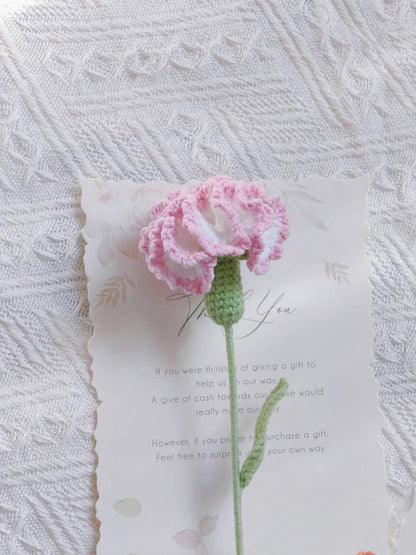 PDF Carnation Flower Crochet Pattern