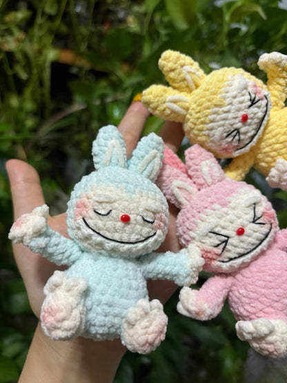Crochet Pattern Amigurumi Labubu Bunny Doll, Cute Plush Toy PDF, DIY Crochet Tutorial, Handmade Gift for Her